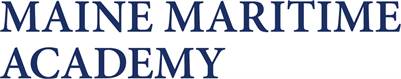 The image displays the words "MAINE MARITIME ACADEMY" in large, bold, dark blue capital letters on a white background.