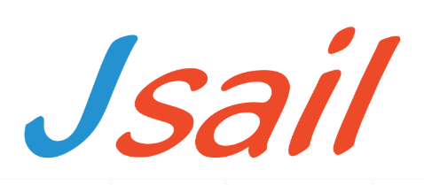 The word "Jobski" is written in a playful, cursive font, with the "J" in blue and the remaining letters in orange, all on a white background.